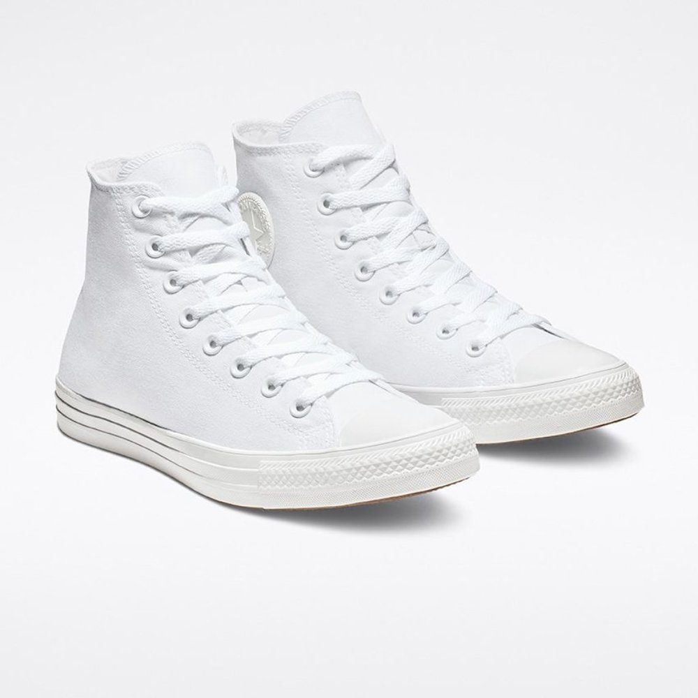 Converse Men's Chuck Taylor White Monochrome High Top